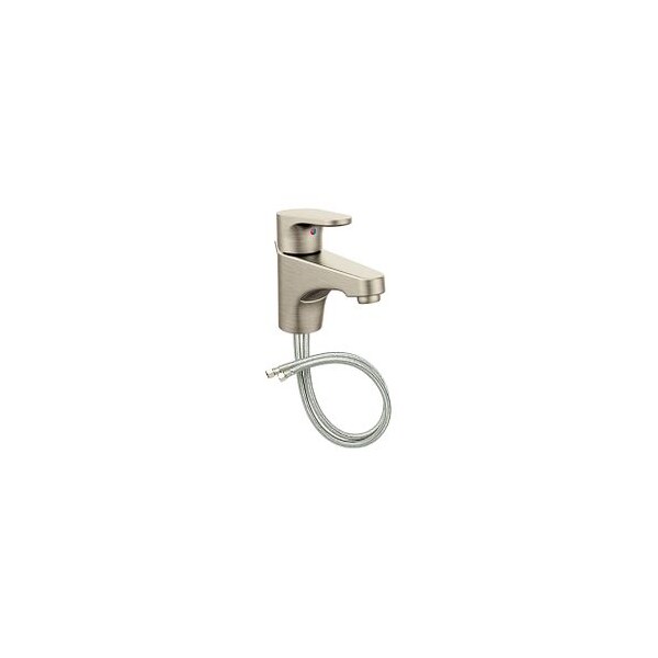 Brushed Nickel One-Handle Bathroom Faucet